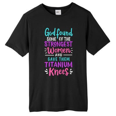 God Found Some Of The Strongest And Gave Them Titanium Gift Tall Fusion ChromaSoft Performance T-Shirt