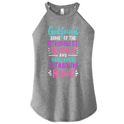 God Found Some Of The Strongest And Gave Them Titanium Gift Women’s Perfect Tri Rocker Tank