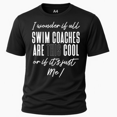 Gift for Swimming Coach Swim team swimming Cooling Performance Crew T-Shirt