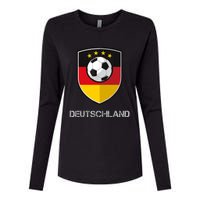 Germany Football Soccer Team Deutschland Womens Cotton Relaxed Long Sleeve T-Shirt