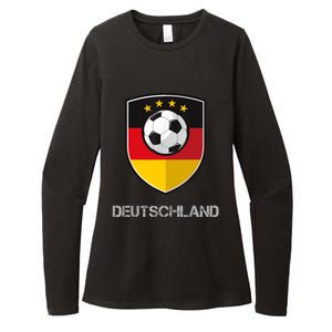 Germany Football Soccer Team Deutschland Womens CVC Long Sleeve Shirt