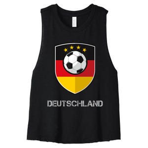 Germany Football Soccer Team Deutschland Women's Racerback Cropped Tank