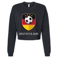 Germany Football Soccer Team Deutschland Cropped Pullover Crew