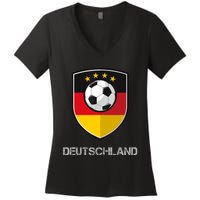 Germany Football Soccer Team Deutschland Women's V-Neck T-Shirt