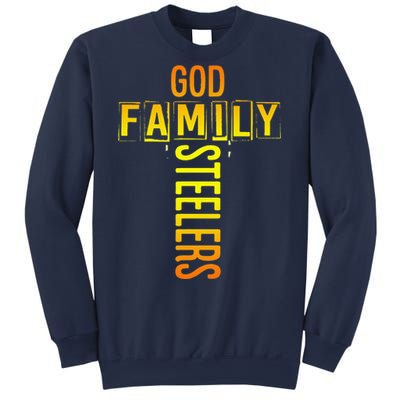 God Family Steeler Fathers Day Gift Tee Sweatshirt