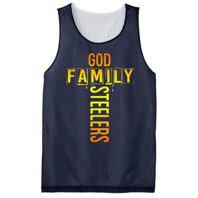 God Family Steeler Fathers Day Gift Tee Mesh Reversible Basketball Jersey Tank