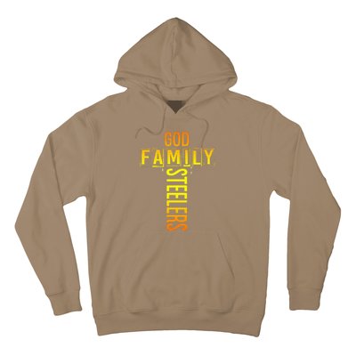 God Family Steeler Fathers Day Gift Tee Hoodie