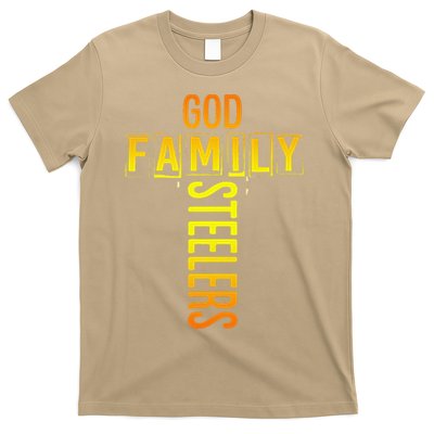 God Family Steeler Fathers Day Gift Tee T-Shirt