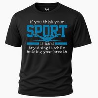 Gift for Swimmer Funny Swimming Sports Quote Cooling Performance Crew T-Shirt