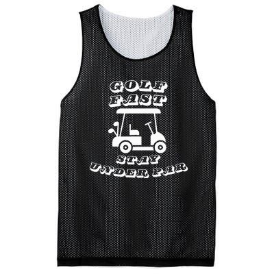  Golf Fast Stay Under Par Golf Cart Golf  Mesh Reversible Basketball Jersey Tank