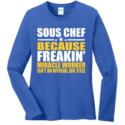 Gift For Sous Chef Gift Ladies Long Sleeve Shirt