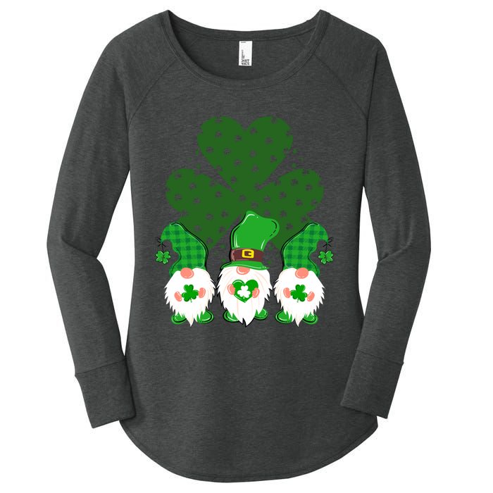 Gnomies Funny St Patrick's Day Women's Perfect Tri Tunic Long Sleeve Shirt