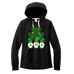 Gnomies Funny St Patrick's Day Women's Fleece Hoodie