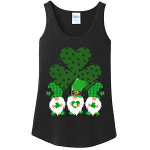 Gnomies Funny St Patrick's Day Ladies Essential Tank