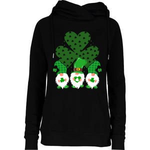 Gnomies Funny St Patrick's Day Womens Funnel Neck Pullover Hood