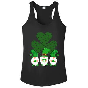 Gnomies Funny St Patrick's Day Ladies PosiCharge Competitor Racerback Tank