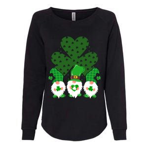 Gnomies Funny St Patrick's Day Womens California Wash Sweatshirt