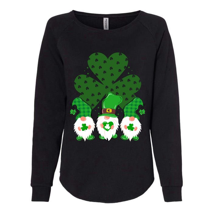 Gnomies Funny St Patrick's Day Womens California Wash Sweatshirt