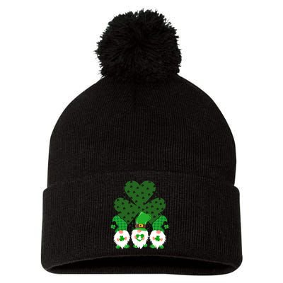 Gnomies Funny St Patrick's Day Pom Pom 12in Knit Beanie