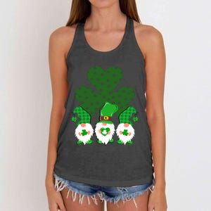 Gnomies Funny St Patrick's Day Women's Knotted Racerback Tank