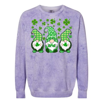 Gnomies Funny St Patrick's Day Colorblast Crewneck Sweatshirt