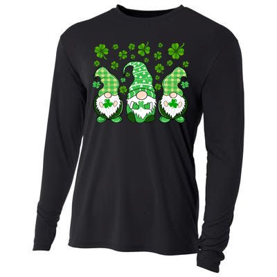 Gnomies Funny St Patrick's Day Cooling Performance Long Sleeve Crew