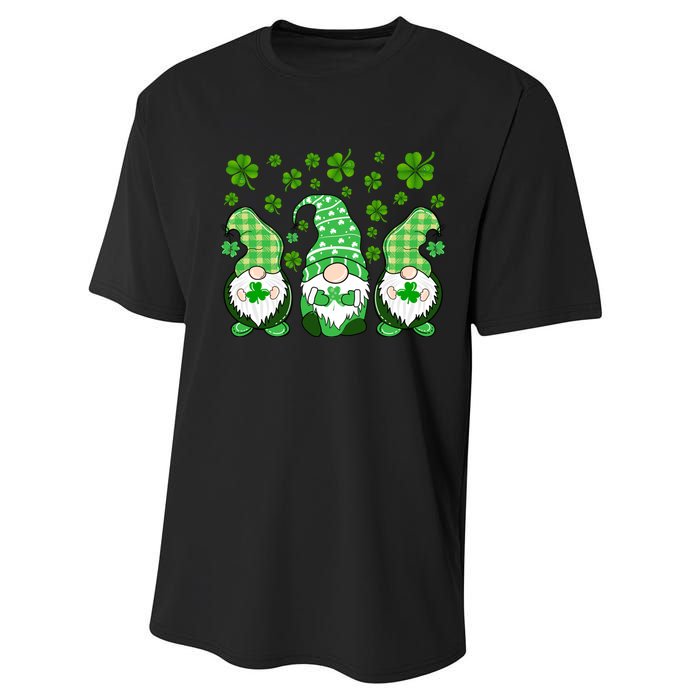 Gnomies Funny St Patrick's Day Performance Sprint T-Shirt