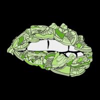 Green Female Sneakerhead Sneaker Lips Green Womens Tank Top
