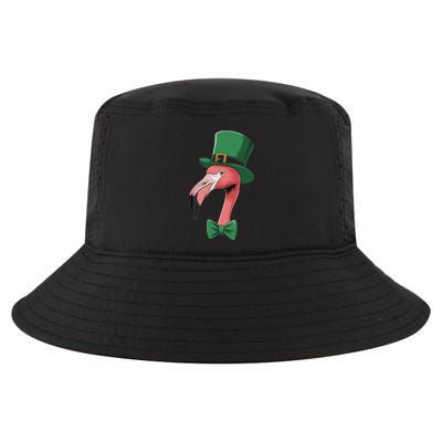 Green Flamingo Shamrock On St Patricks Day Flamingo Cool Comfort Performance Bucket Hat