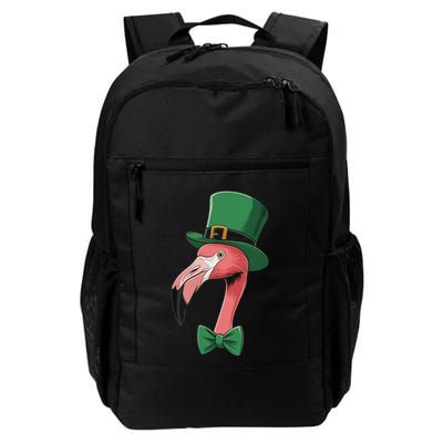 Green Flamingo Shamrock On St Patricks Day Flamingo Daily Commute Backpack