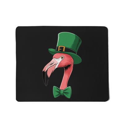 Green Flamingo Shamrock On St Patricks Day Flamingo Mousepad