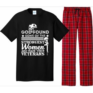 God Found Some Of The Strongest Veterans Army Cute Gift Pajama Set