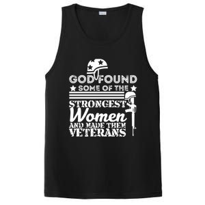 God Found Some Of The Strongest Veterans Army Cute Gift PosiCharge Competitor Tank