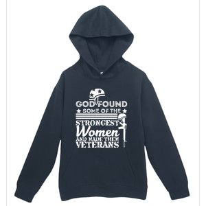 God Found Some Of The Strongest Veterans Army Cute Gift Urban Pullover Hoodie