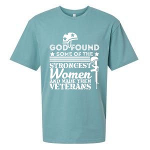 God Found Some Of The Strongest Veterans Army Cute Gift Sueded Cloud Jersey T-Shirt