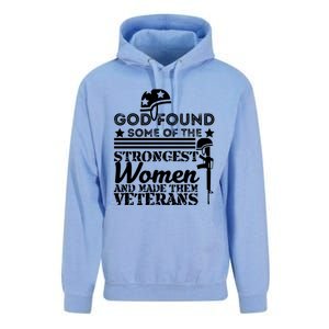 God Found Some Of The Strongest Veterans Army Cute Gift Unisex Surf Hoodie