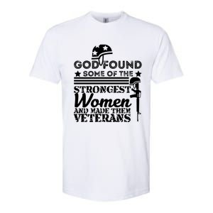 God Found Some Of The Strongest Veterans Army Cute Gift Softstyle CVC T-Shirt