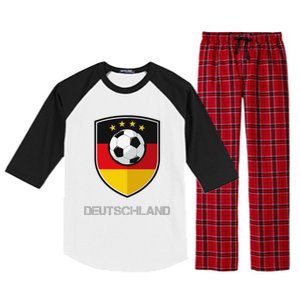 Germany Football Soccer Team Deutschland National Raglan Sleeve Pajama Set