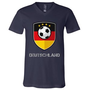 Germany Football Soccer Team Deutschland National V-Neck T-Shirt