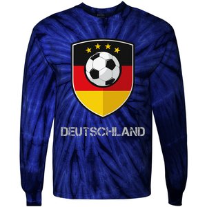 Germany Football Soccer Team Deutschland National Tie-Dye Long Sleeve Shirt