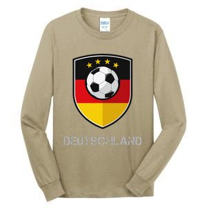 Germany Football Soccer Team Deutschland National Tall Long Sleeve T-Shirt