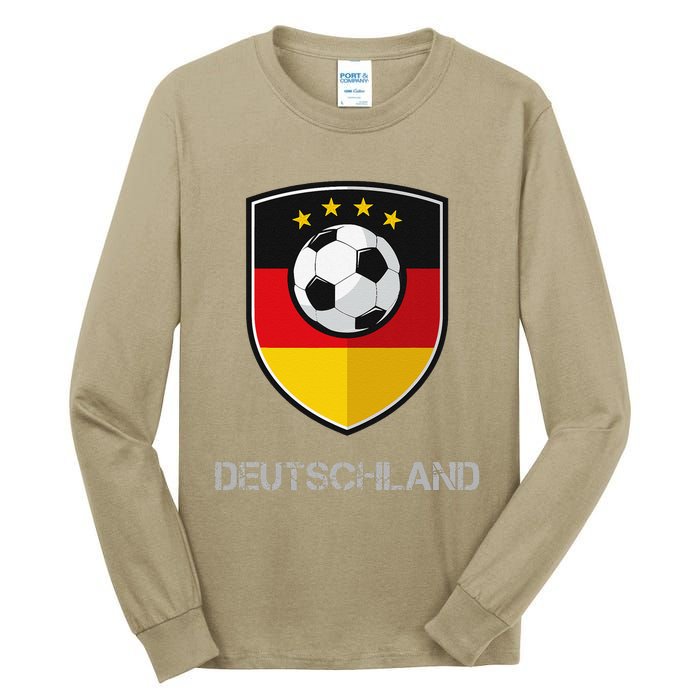 Germany Football Soccer Team Deutschland National Tall Long Sleeve T-Shirt