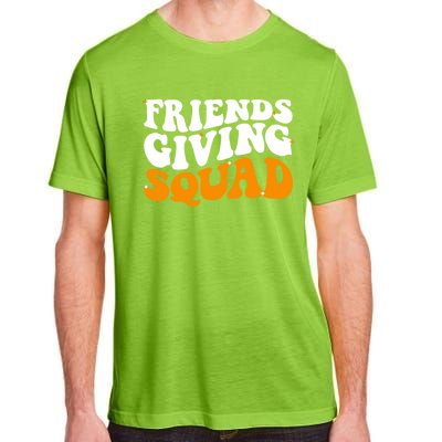 Groovy Friendsgiving Squad Funny Thanksgiving Adult ChromaSoft Performance T-Shirt