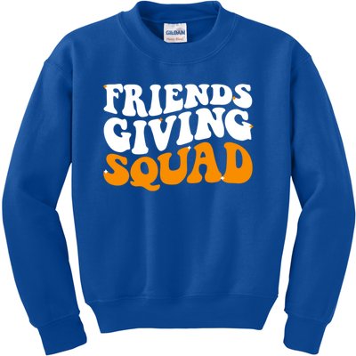 Groovy Friendsgiving Squad Funny Thanksgiving Kids Sweatshirt