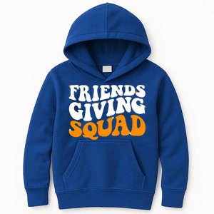 Groovy Friendsgiving Squad Funny Thanksgiving Kids Hoodie