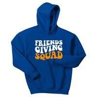 Groovy Friendsgiving Squad Funny Thanksgiving Kids Hoodie