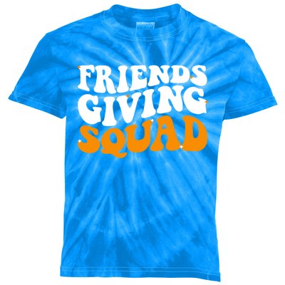 Groovy Friendsgiving Squad Funny Thanksgiving Kids Tie-Dye T-Shirt