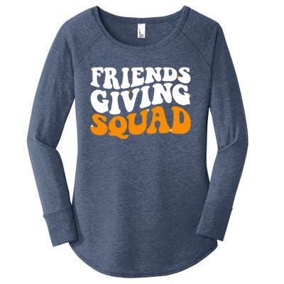 Groovy Friendsgiving Squad Funny Thanksgiving Women's Perfect Tri Tunic Long Sleeve Shirt