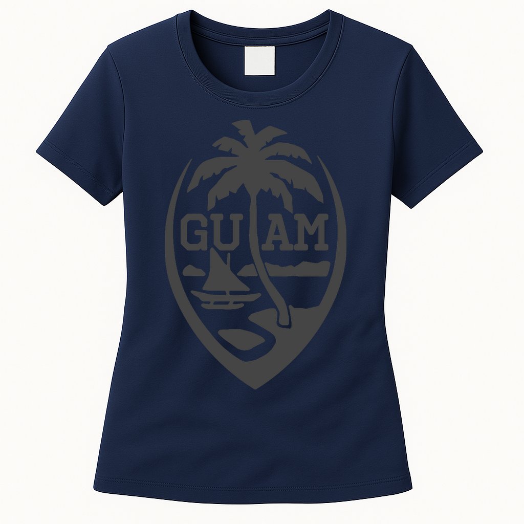Guam Flag Seal | USA Guamanian Chamorro Gifts Hoodie Womens T-Shirt