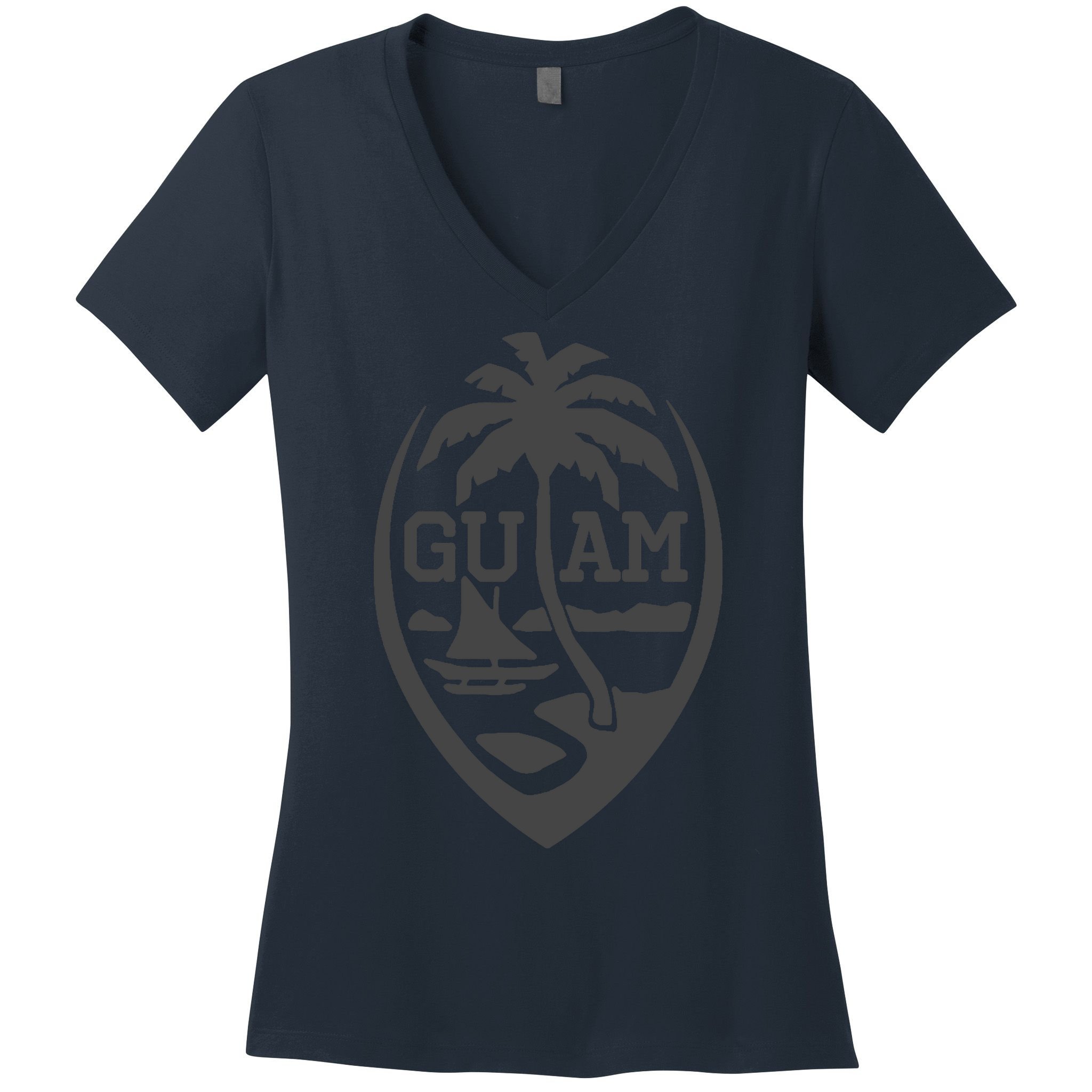 Guam Flag Seal | USA Guamanian Chamorro Gifts Hoodie Women's V-Neck T-Shirt